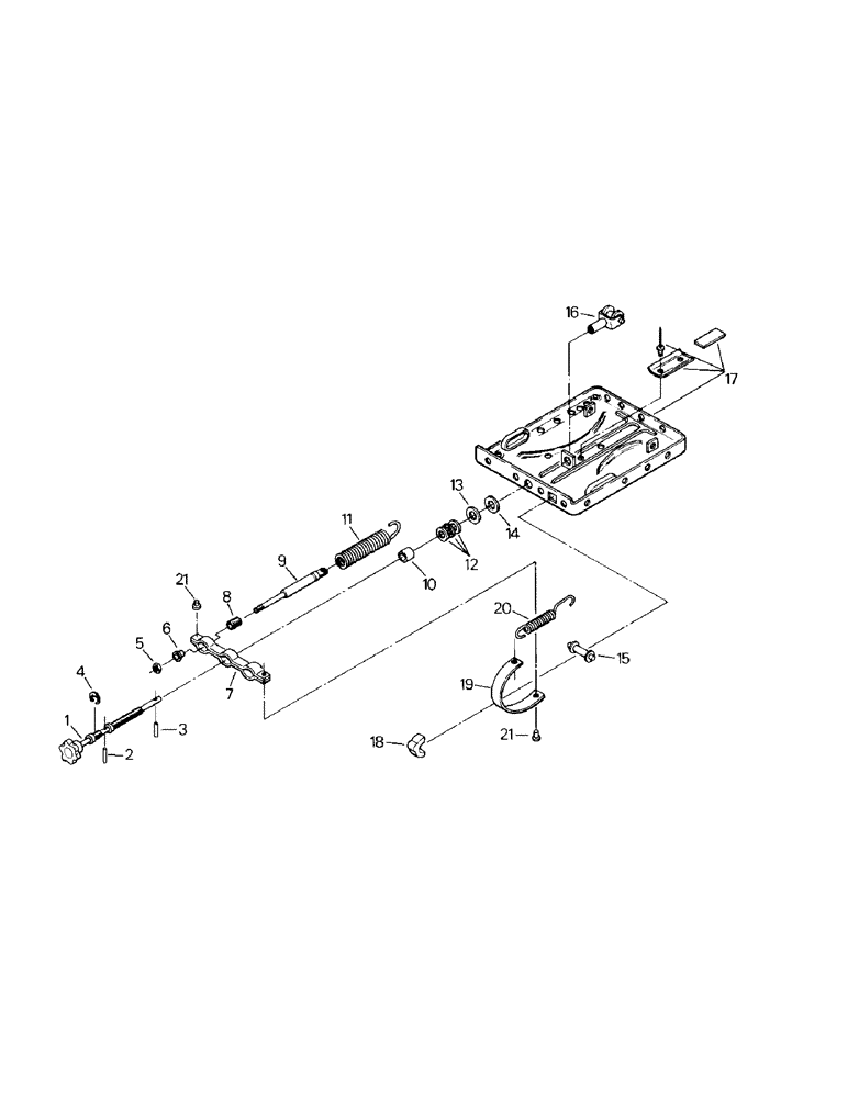 Схема запчастей Case IH CS-360 - (01-10) - SEAT ASSEMBLY, LOWER SUSPENSION (10) - CAB