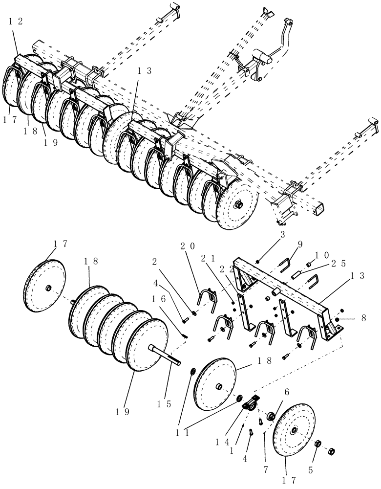 Схема запчастей Case IH ATX700 - (06.040.1) - PACKER, INNER WING - 7.5" SPACING Packer Gang Assemblies and Frames