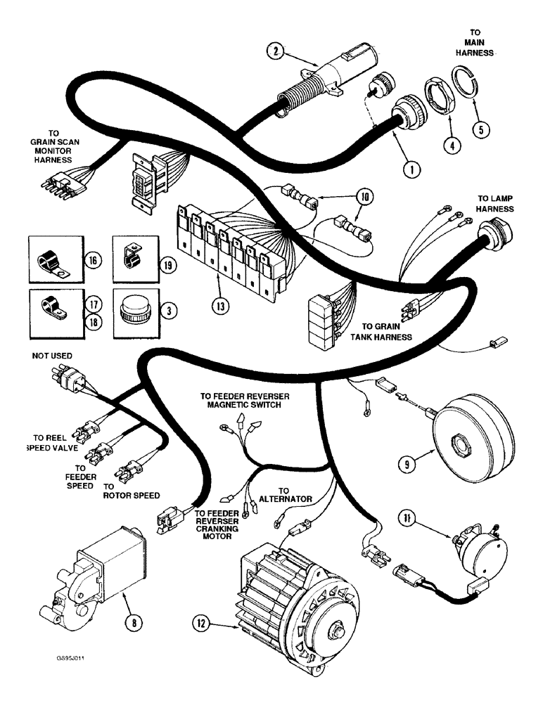 Схема запчастей Case IH 429WN - (F-26) - CYLINDER LIFT EXTENSION (58) - ATTACHMENTS/HEADERS