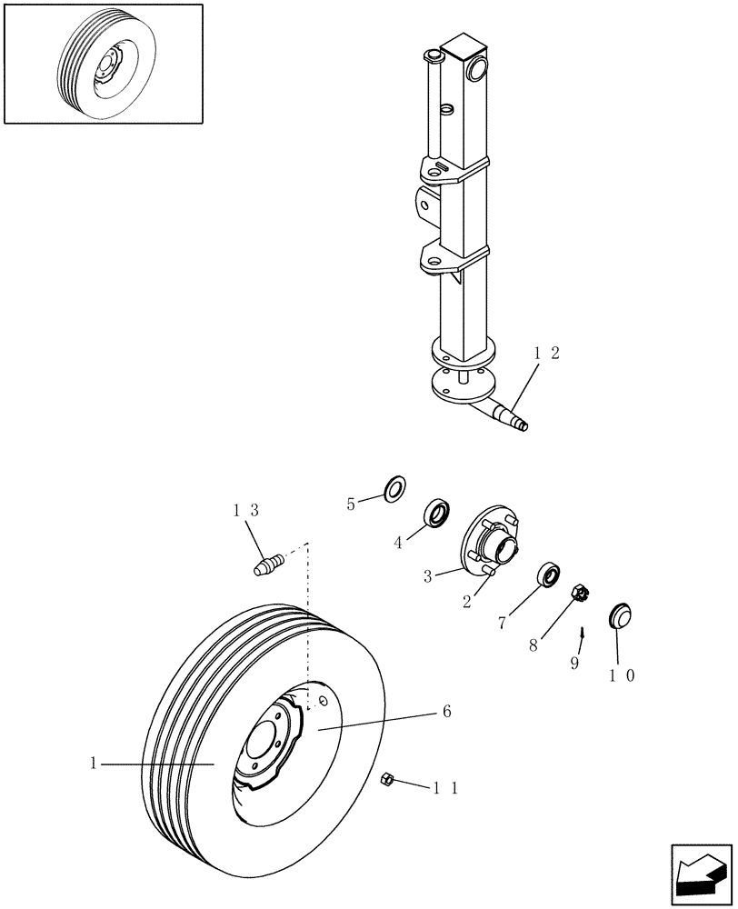 Схема запчастей Case IH WRX301 - (44.520.01) - WHEELS, REAR (44) - WHEELS