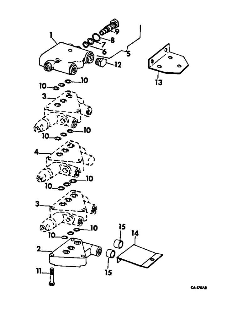 Схема запчастей Case IH 715 - (10-28) - HYDRAULICS, CONTROL VALVE (07) - HYDRAULICS