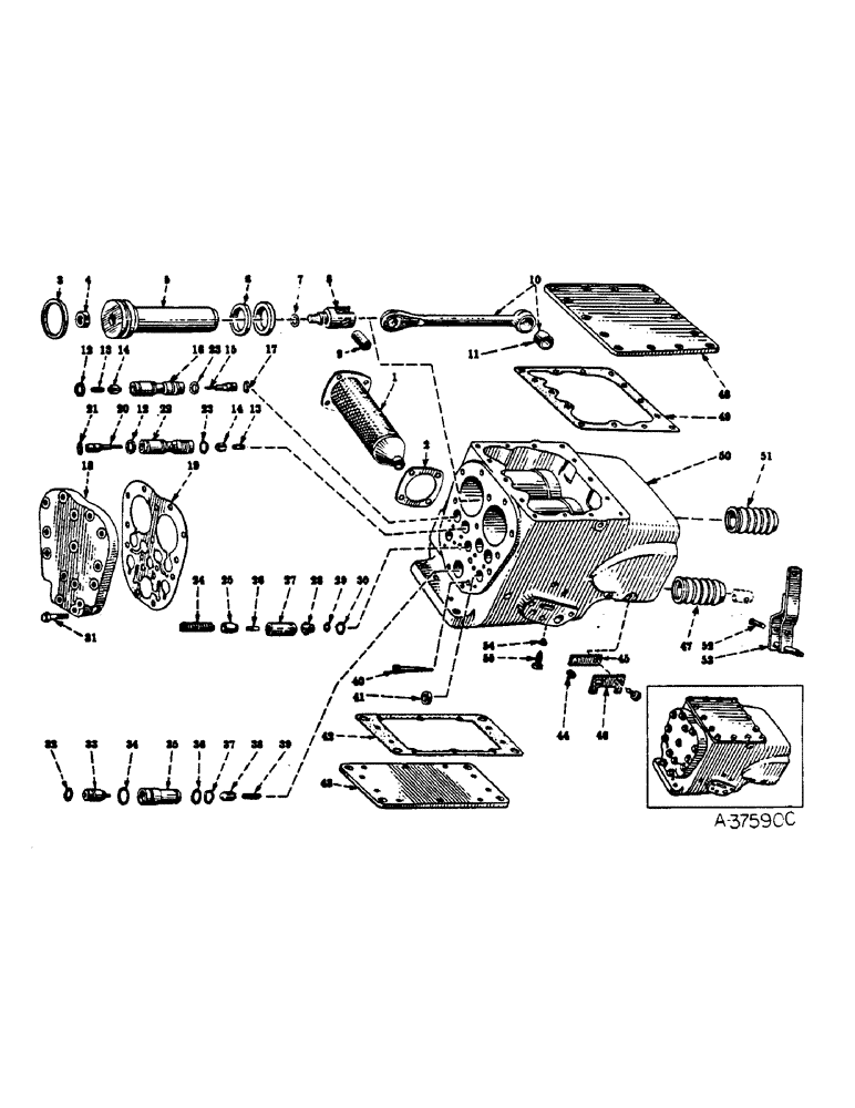 Схема запчастей Case IH 140 - (10-02) - HYDRAULICS, TOUCH-CONTROL SYSTEM, CYLINDER BLOCK, VALVES AND RELATED PARTS (07) - HYDRAULICS