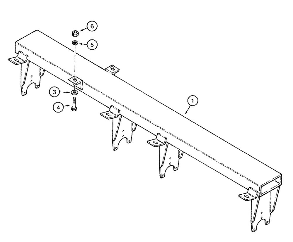 Схема запчастей Case IH 770 - (09-13) - GANG FRAMES, USED WITH NON-FOLDING FRAME, PRIOR TO P.I.N. 18101 (09) - CHASSIS/ATTACHMENTS