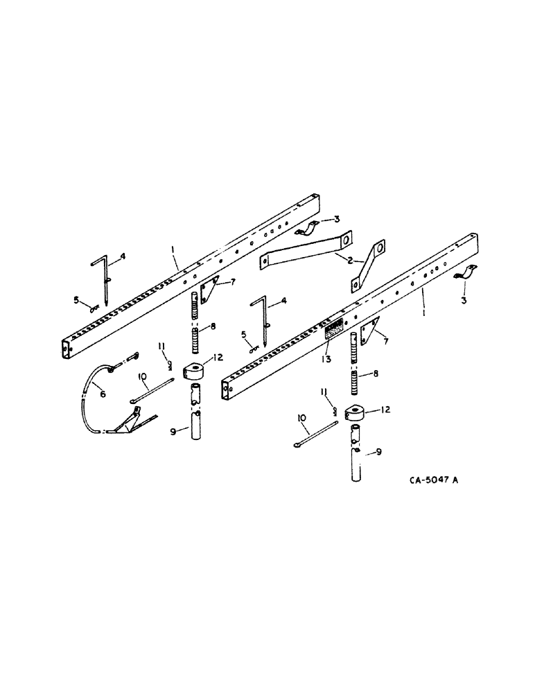 Схема запчастей Case IH 914 - (33-18) - FEEDER AND HEADER, REEL SUPPORT ARM AND MECHANICAL REEL LIFT (13) - FEEDER