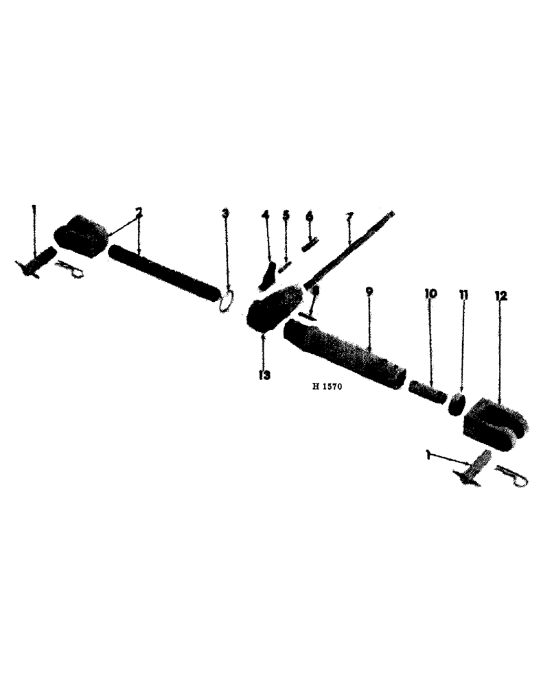 Схема запчастей Case IH 100 - (03-14) - HAND LIFT ATTACHMENT 