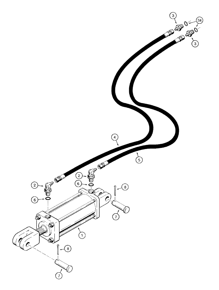 Схема запчастей Case IH 770 - (08-02) - TRANSPORT LIFT HYDRAULIC CIRCUIT, HOSES WITH FEMALE ENDS, DISK HARROWS CODED A, B AND C (08) - HYDRAULICS