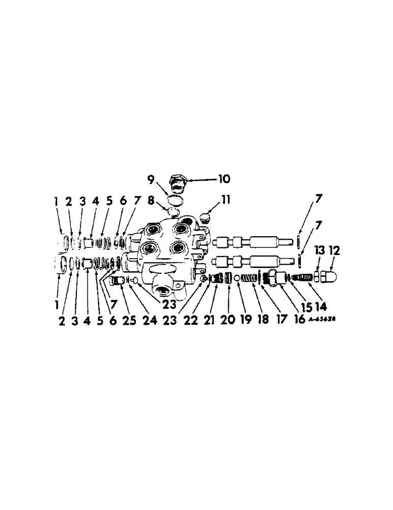 Схема запчастей Case IH 420 - (074[1]) - DRUM HYDRAULIC VALVE (35) - HYDRAULIC SYSTEMS