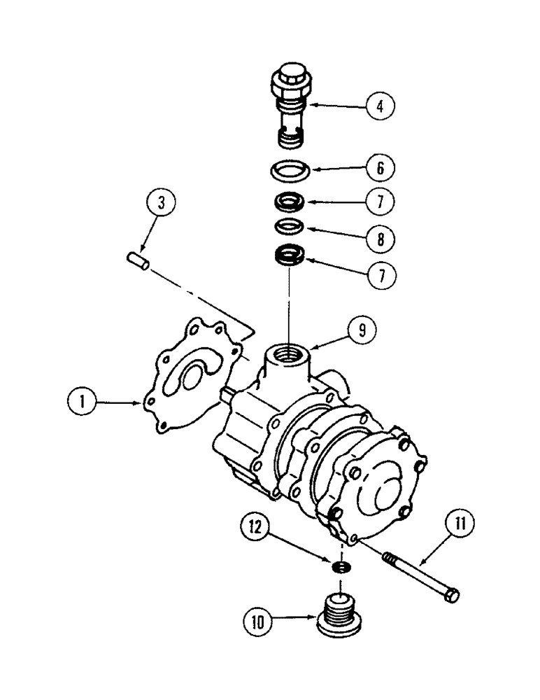 Схема запчастей Case IH 1844 - (6-32) - HYDROSTATIC PUMP CHARGE PUMP (03) - POWER TRAIN