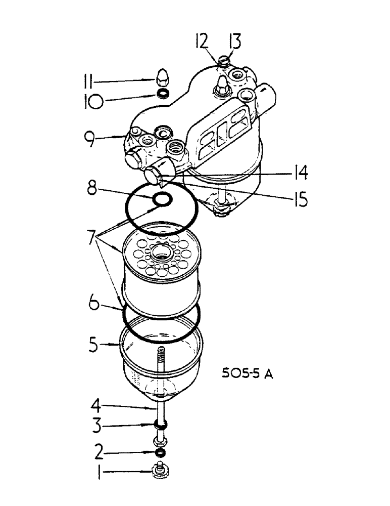 Схема запчастей Case IH HYDRO 84 - (12-089) - FUEL FILTER, UP TO D-246/120520, D-239/667628 Power