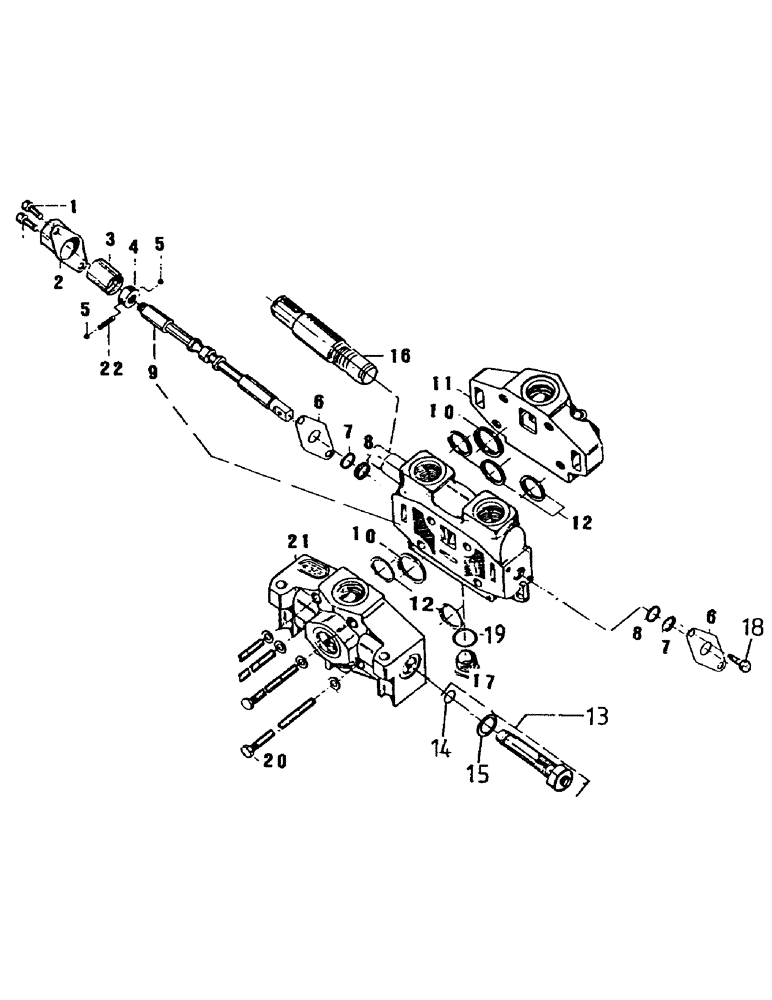 Схема запчастей Case IH 7700 - (B04-15) - HYDRAULIC VALVE, A35, BASECUTTER AND ROLLERS, FLORIDA OPTION Hydraulic Components & Circuits