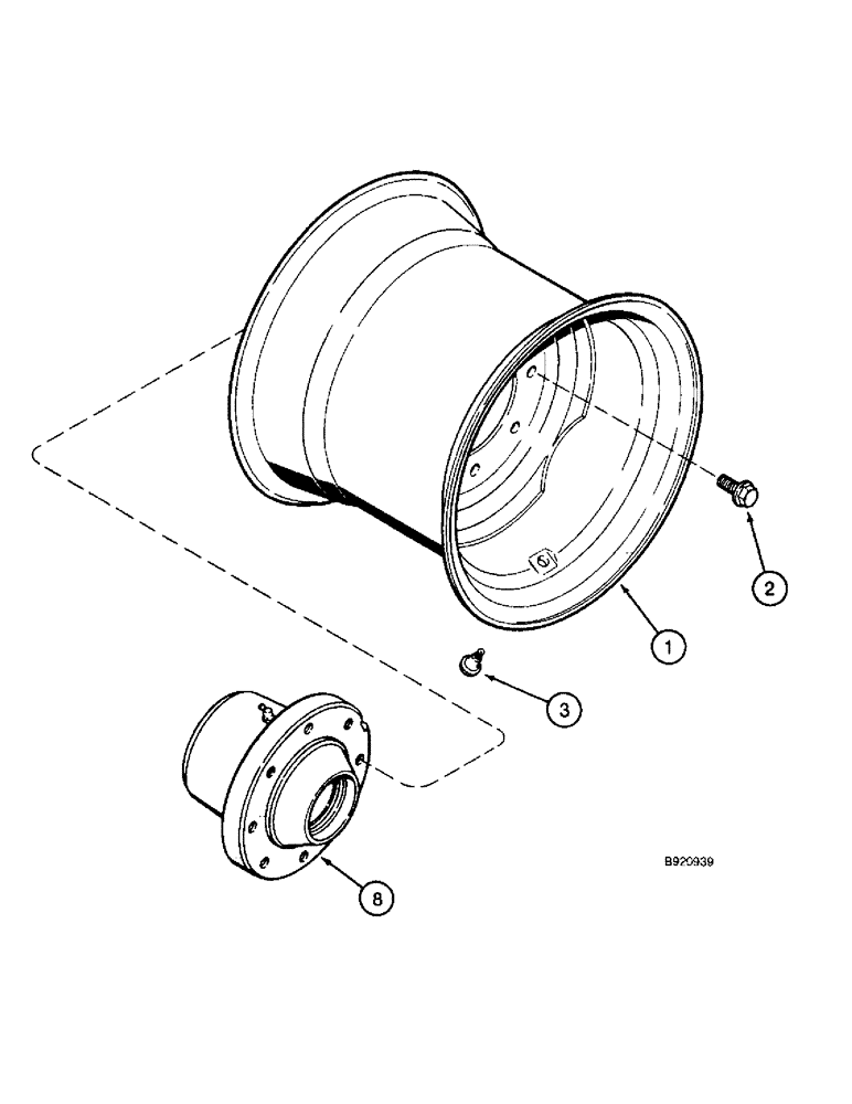 Схема запчастей Case IH 1800 - (5-30) - WHEEL - REAR STEERING, P.I.N. JJC133070 AND AFTER (04) - STEERING