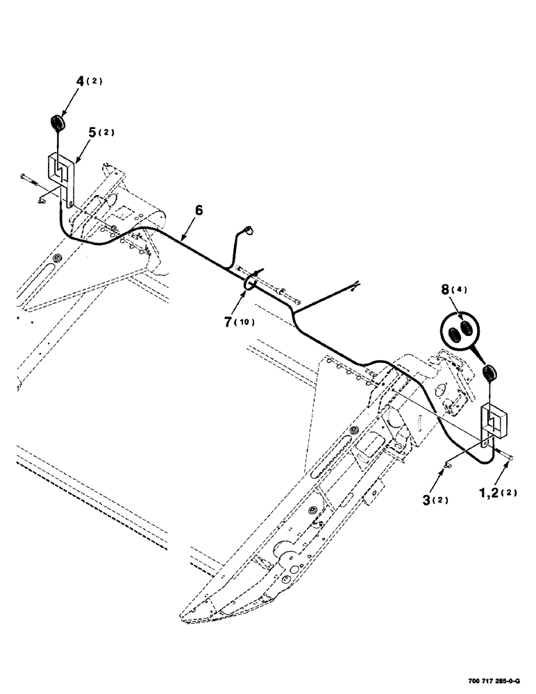 Схема запчастей Case IH 425 - (4-2) - FLASHER LIGHT ASSEMBLY (55) - ELECTRICAL SYSTEMS