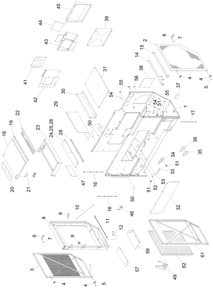 Схема запчастей Case IH A7700 - (C03.01[01]) - Engine Compartment (01) - ENGINE