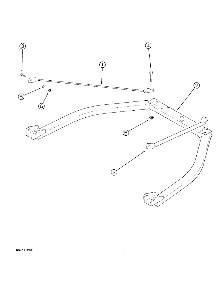 Схема запчастей Case IH 7100 - (9-066) - HITCH BRACES,FOR MULTIPLE DRILLS, MACHINES BUILT 1985 AND AFTER, WITH HITCH P.I.N. 501 AND AFTER (09) - CHASSIS/ATTACHMENTS