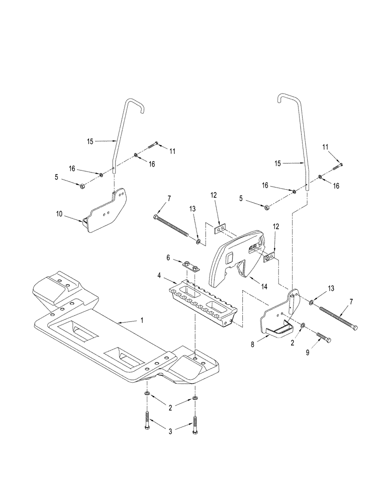 Схема запчастей Case IH STX430 - (09-58) - WEIGHTS - FRONT FRAME (09) - CHASSIS