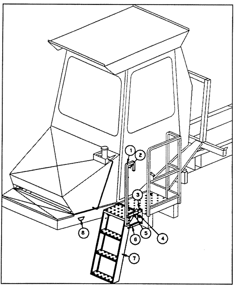 Схема запчастей Case IH PATRIOT NT - (03-002) - LADDER ASSEMBLIES Suspension & Frame