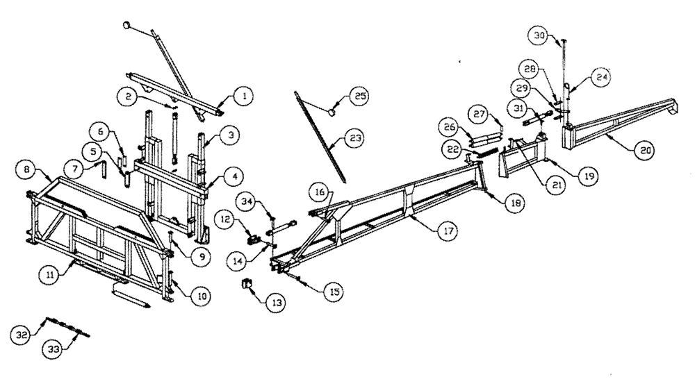 Схема запчастей Case IH PATRIOT 150 - (08-001) - BOOM ASSEBLY (60) (09) - BOOMS