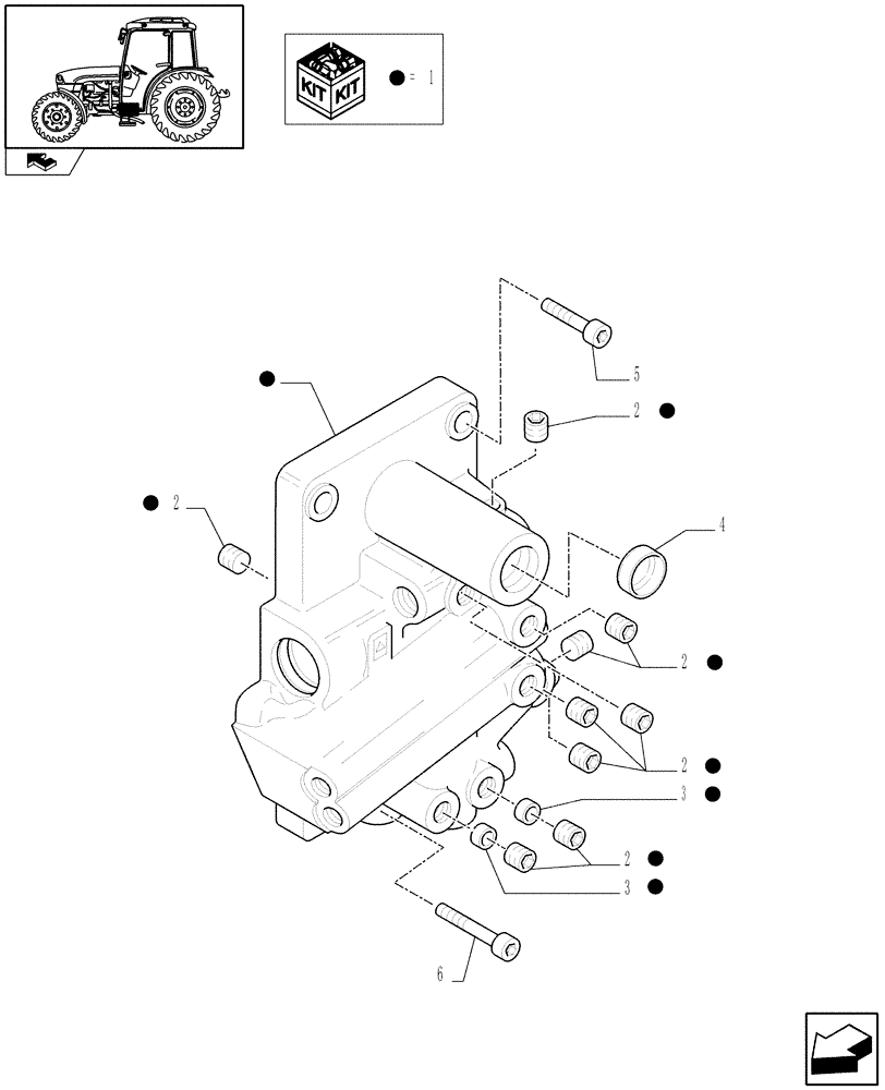 Схема запчастей Case IH FARMALL 95C - (1.27.3/02[02]) - 4WD TRACTION SELECTION WITH 32X16 HYDR. TRANSMISSION - CAPS - C6319 (VAR.332402-339402) (03) - TRANSMISSION