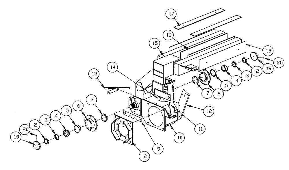 Схема запчастей Case IH PATRIOT NT - (04-015) - REAR STRUT ASSEMBLY Suspension & Frame