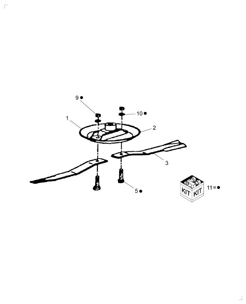 Схема запчастей Case IH RC960 - (051) - BLADE CARRIER & BLADES 