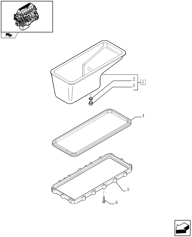 Схема запчастей Case IH F3AE0684N E907 - (0.04.2) - OIL SUMP & RELATED PARTS (504045967) 