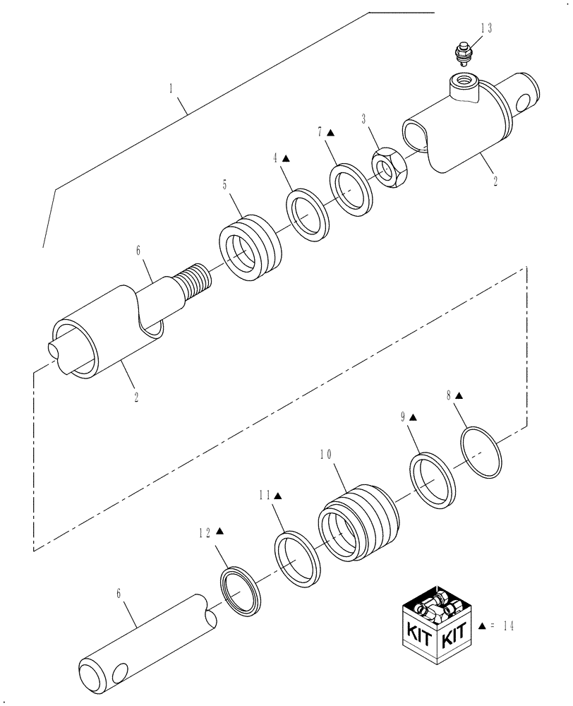 Схема запчастей Case IH TD102 - (07.02) - CYLINDER, HYDRAULIC LIFT (35) - HYDRAULIC SYSTEMS