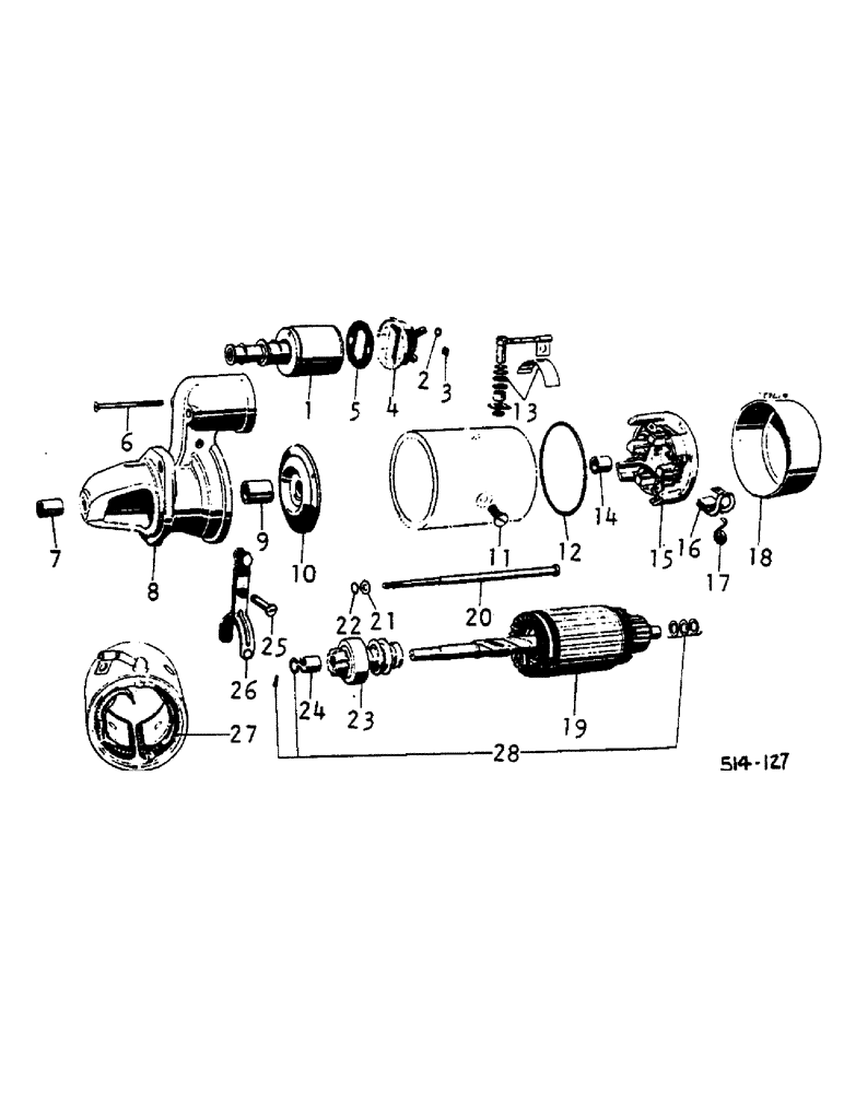 Схема запчастей Case IH HYDRO 84 - (08-10) - ELECTRICAL, CRANKING MOTOR, BOSCH (06) - ELECTRICAL