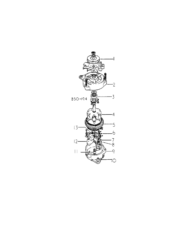 Схема запчастей Case IH 784 - (08-05) - ELECTRICAL, ALTERNATOR, AC DELCO (06) - ELECTRICAL