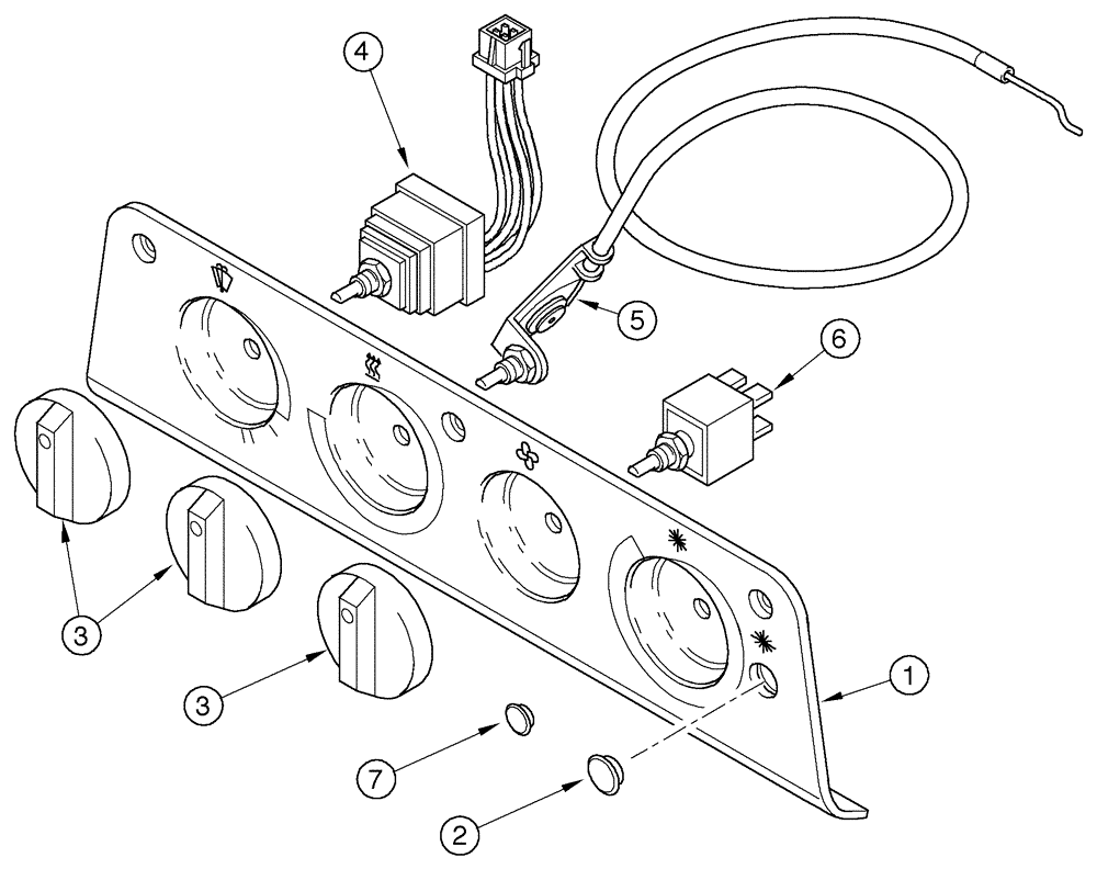 Схема запчастей Case IH CX50 - (09-35) - HEATER (09) - CHASSIS/ATTACHMENTS