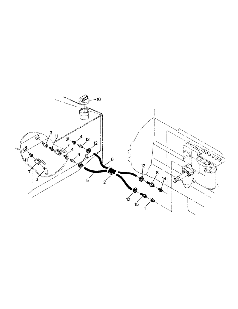 Схема запчастей Case IH KM-280 - (07-01) - FUEL SYSTEM, CAT 3306 ENGINE (02) - FUEL SYSTEM