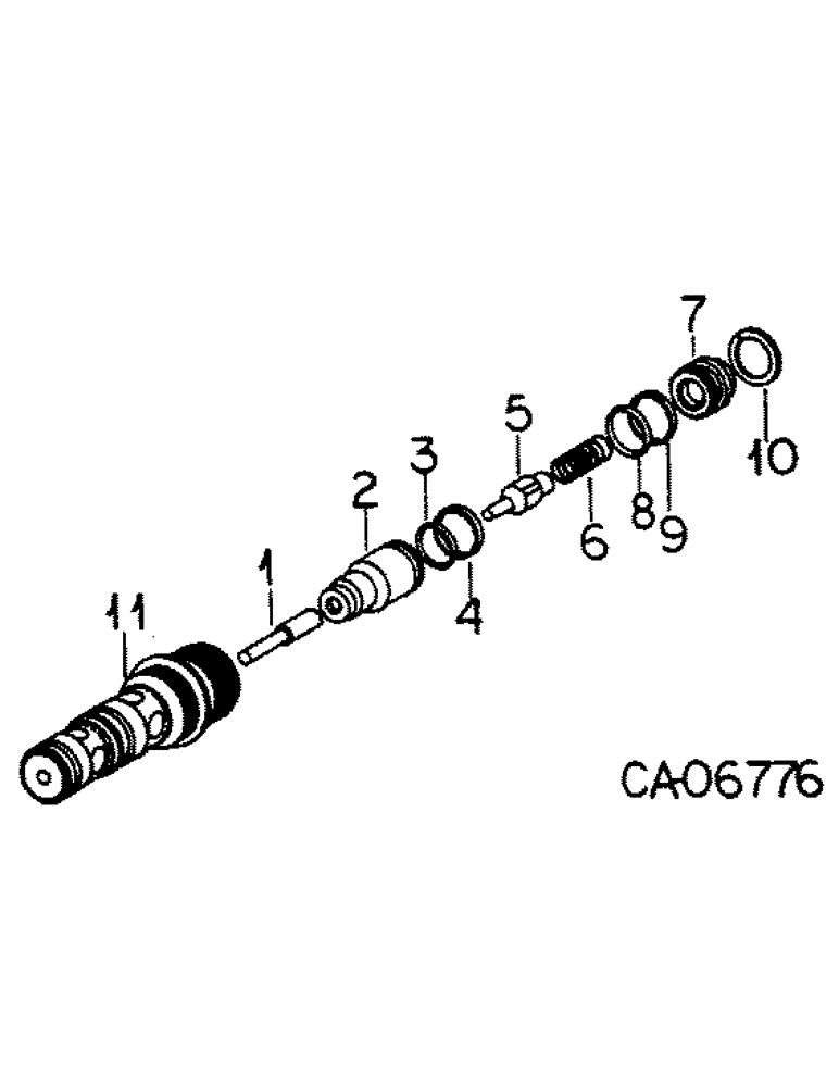 Схема запчастей Case IH 5088 - (10-53) - HYDRAULICS, DROP VALVE ASSY (07) - HYDRAULICS