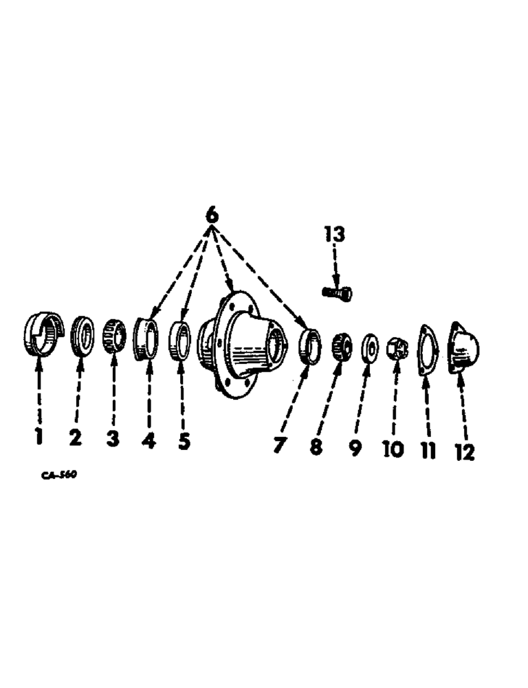 Схема запчастей Case IH 21026 - (14-14) - SUSPENSION, FRONT WHEEL HUB, BEARINGS AND CAP Suspension