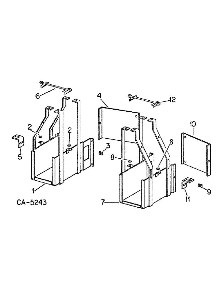 Схема запчастей Case IH 1586 - (08-01) - ELECTRICAL, BATTERY BOX AND MOUNTING (06) - ELECTRICAL