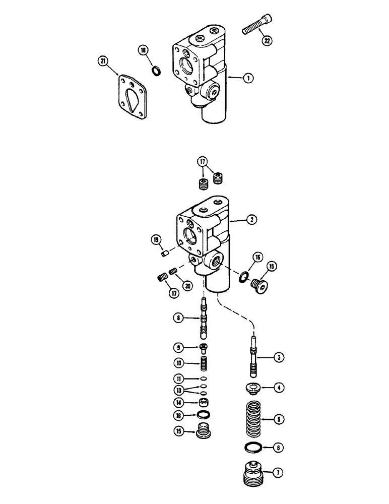 Схема запчастей Case IH 2390 - (8-264) - GEAR AND PISTON PUMP ASSEMBLY (08) - HYDRAULICS