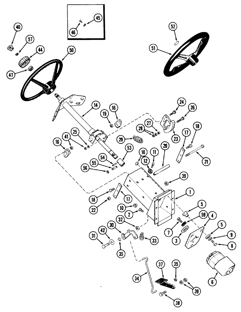 Схема запчастей Case IH 2594 - (5-02) - STEERING WHEEL AND ADJUSTABLE COLUMN (05) - STEERING