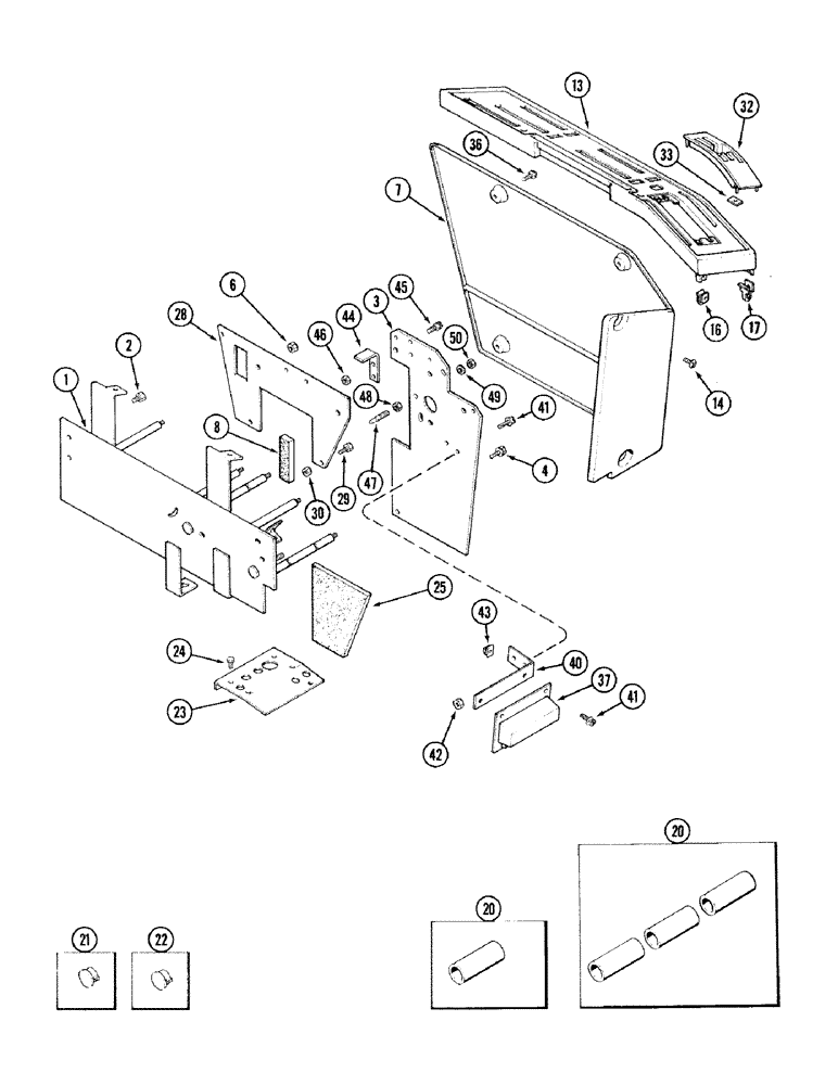 Схема запчастей Case IH 2394 - (9-038) - CONTROL CONSOLE (09) - CHASSIS/ATTACHMENTS