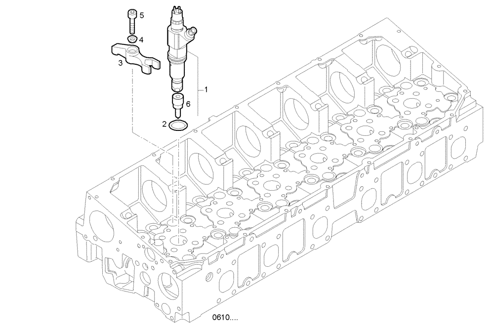 Схема запчастей Case IH F2CE9684P E006 - (1480.015) - INJECTORS 