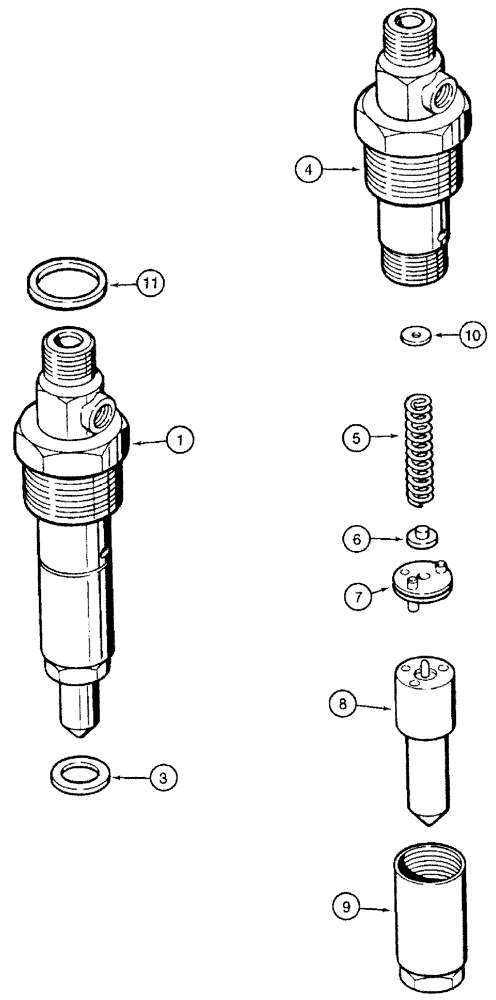 Схема запчастей Case IH 3185 - (03-029) - FUEL INJECTION NOZZLE (01) - ENGINE