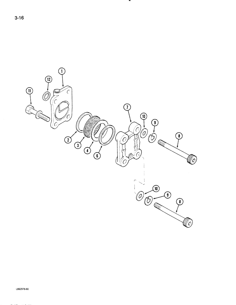 Схема запчастей Case IH STEIGER - (3-16) - FUEL PUMP DAMPER, 855 ENGINE (03) - FUEL SYSTEM