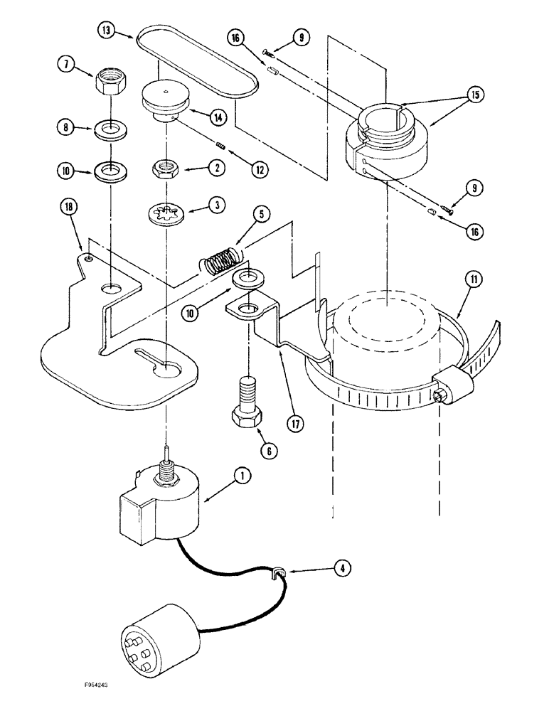 Схема запчастей Case IH 9310 - (4-076) - ENCODER ASSEMBLY (04) - ELECTRICAL SYSTEMS