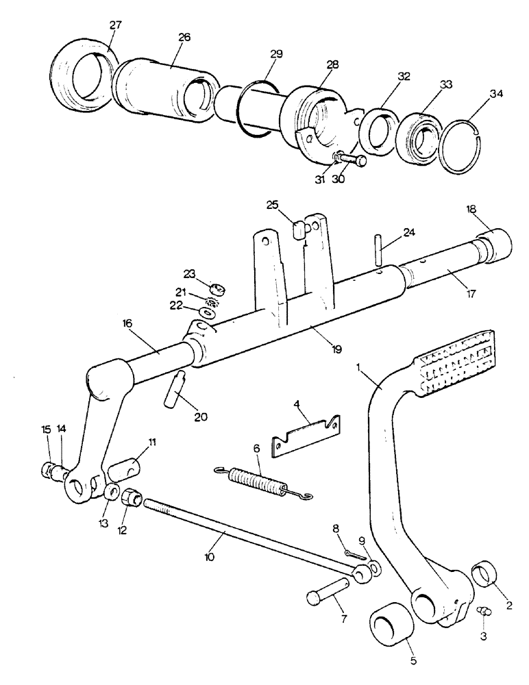 Схема запчастей Case IH 1390 - (C1-1) - INDEPENDENT CLUTCH RELEASE MECHANISM (06) - POWER TRAIN