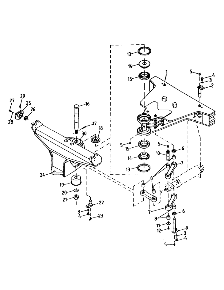 Схема запчастей Case IH 7700 - (A08-01) - ELEVATOR SLEW MECHANISM Mainframe & Functioning Components