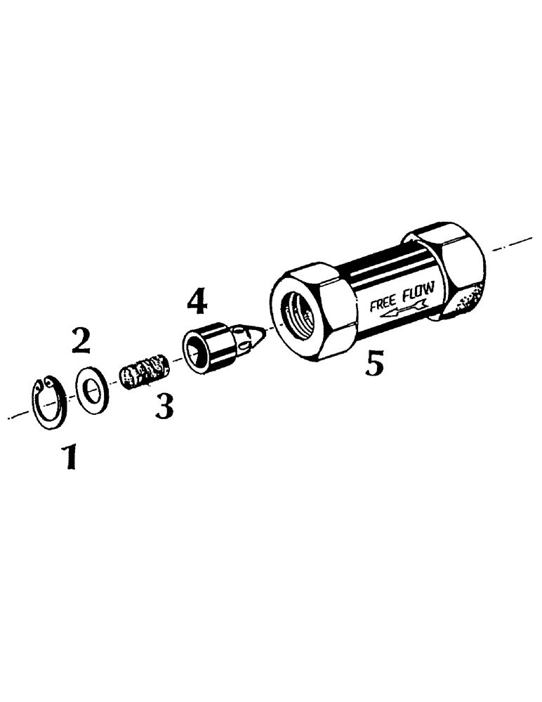 Схема запчастей Case IH 7000 - (B04-25) - HYDRAULIC CHECK VALVE, 3/4 INCH MODIFIED Hydraulic Components & Circuits