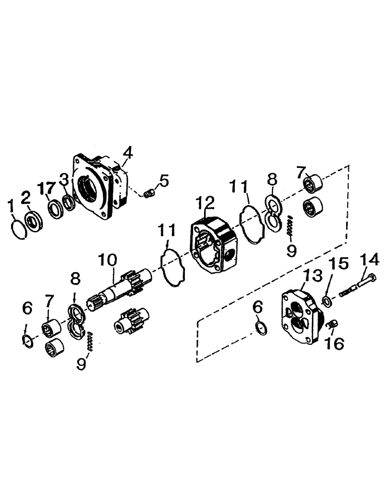 Схема запчастей Case IH 7700 - (B03-14) - HYDRAULIC MOTOR, M50A Hydraulic Components & Circuits