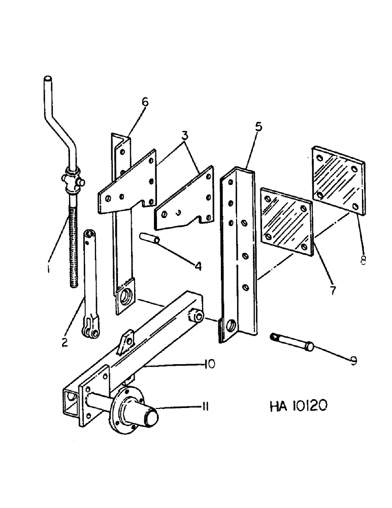 Схема запчастей Case IH 645 - (E-6) - 645 VIBRA CHISEL, DIRECT MOUNTED, GAUGE WHEEL MOUNTING PARTS 