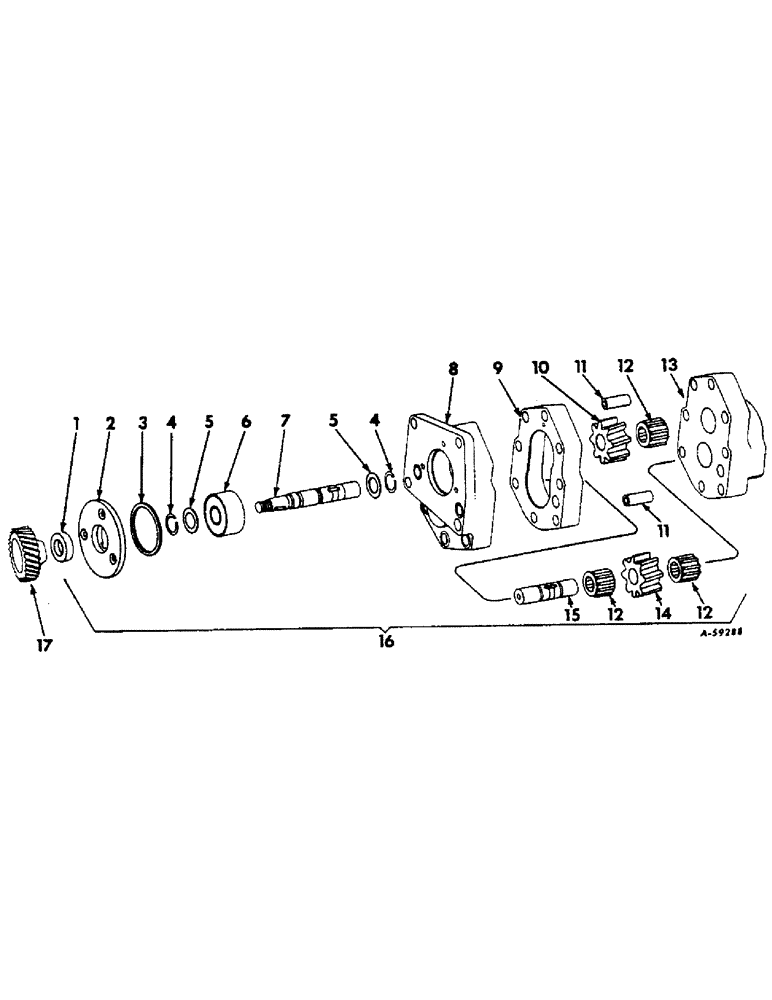 Схема запчастей Case IH 414 - (245) - HYDRAULIC PUMP, WEBSTER ELECTRIC (35) - HYDRAULIC SYSTEMS