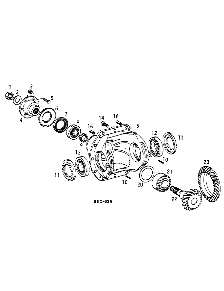 Схема запчастей Case IH 685 - (07-197) - DIFFERENTIAL CARRIER, 4-WHEEL DRIVE, Z F 4-WHEEL DRIVE (04) - Drive Train