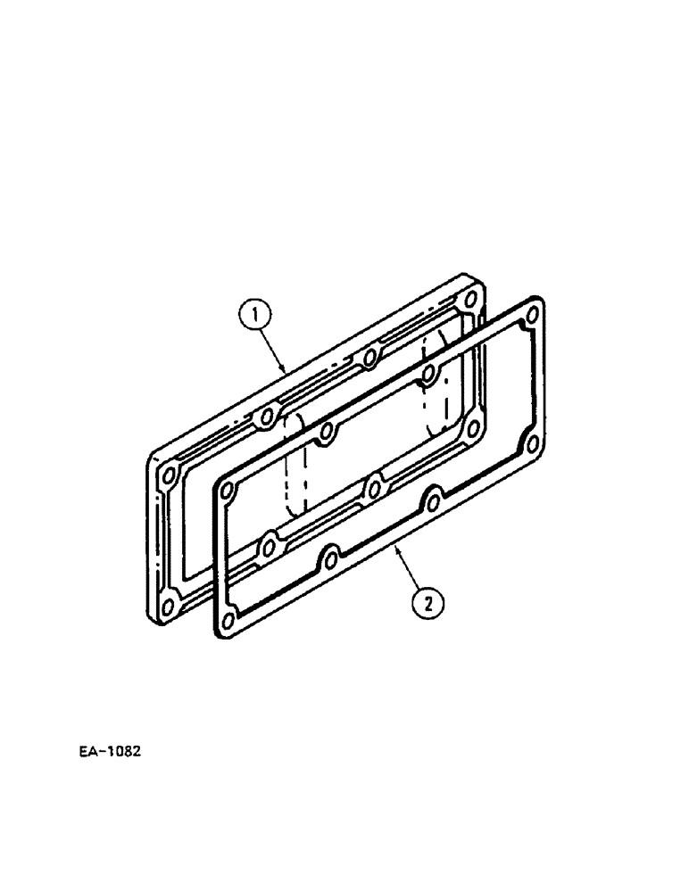 Схема запчастей Case IH 248 - (2-054) - CYLINDER BLOCK SIDE COVER, 248, 385, 485 (02) - ENGINE