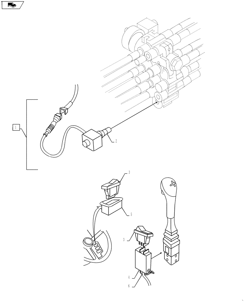 Схема запчастей Case IH L790 - (55.100.01) - SHUT OFF SWITCH (55) - ELECTRICAL SYSTEMS