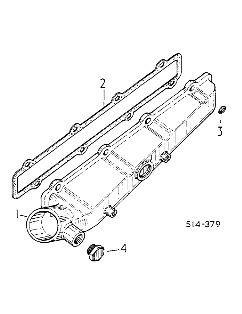 Схема запчастей Case IH 585 - (12-099) - INTAKE MANIFOLD Power